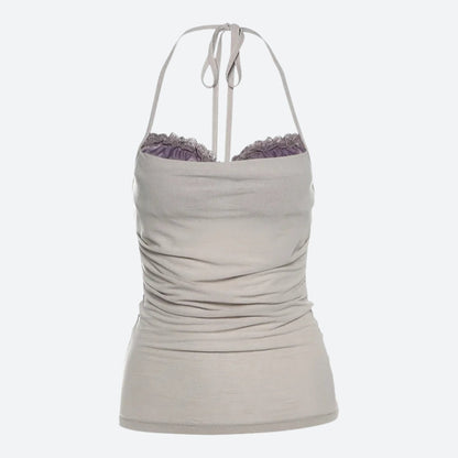 Y2K Bra Layered Top