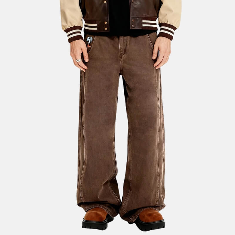 Y2K Brown Wash Jeans