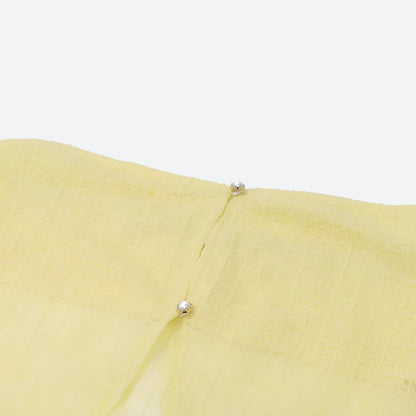 Y2K Butter Yellow Top & Skirt Two Piece Set