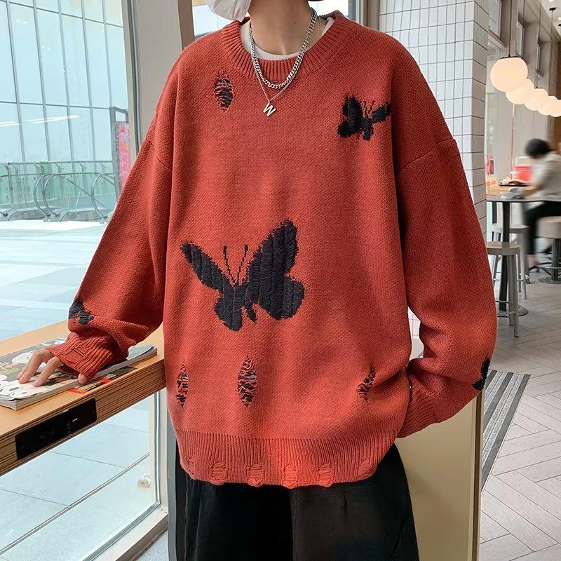 Y2K Butterfly Knitted Sweater