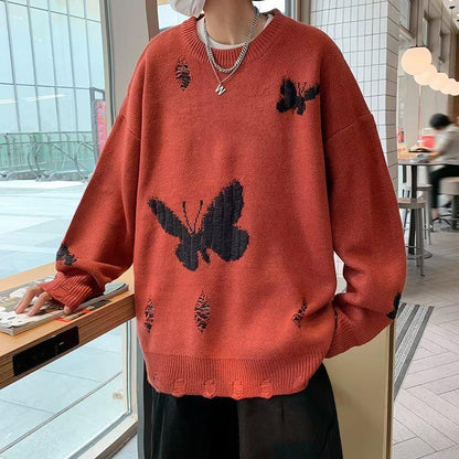 Y2K Butterfly Knitted Sweater