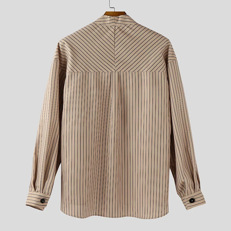 Y2K Button Up Striped Shirt