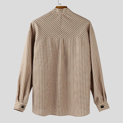 Y2K Button Up Striped Shirt