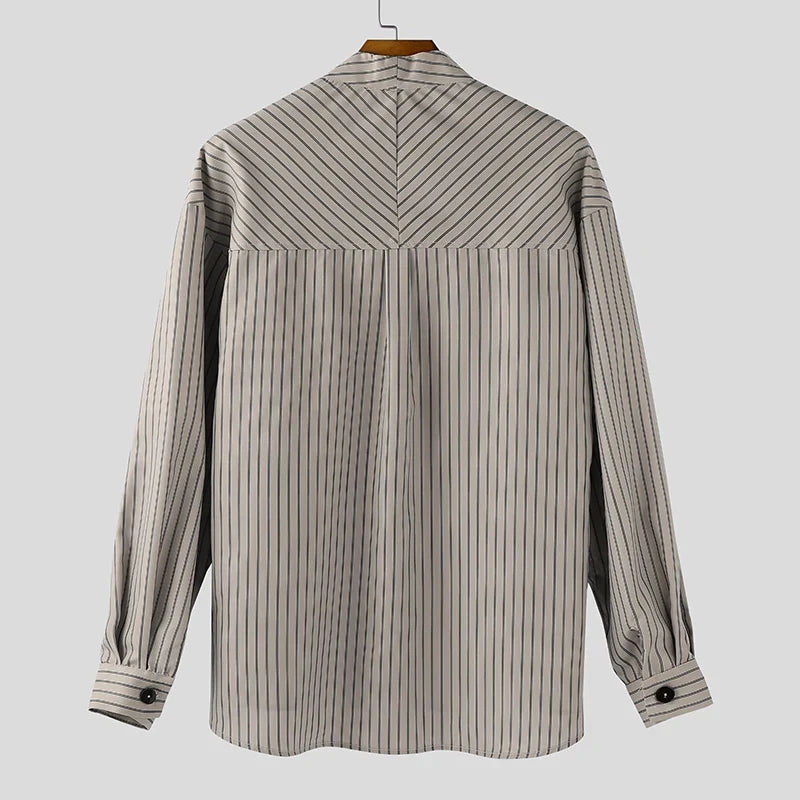 Y2K Button Up Striped Shirt