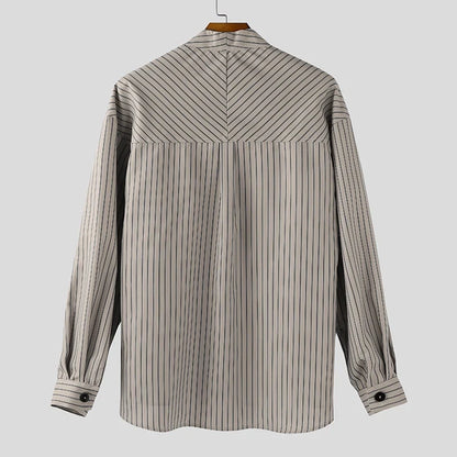 Y2K Button Up Striped Shirt