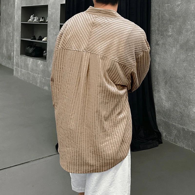 Y2K Button Up Striped Shirt