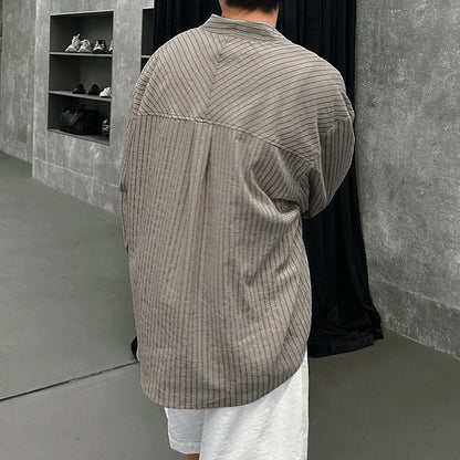 Y2K Button Up Striped Shirt