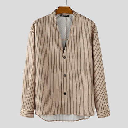 Y2K Button Up Striped Shirt