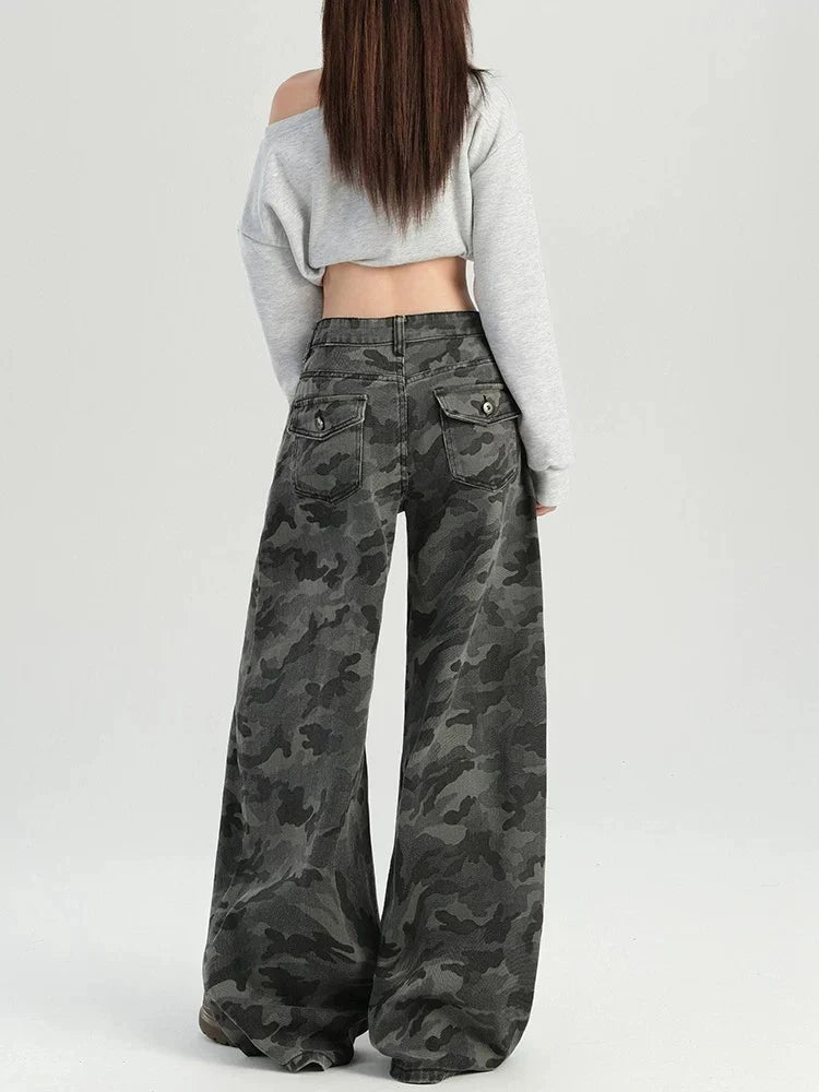 Y2K Camo Baggy Jeans