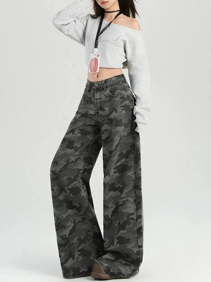 Y2K Camo Baggy Jeans
