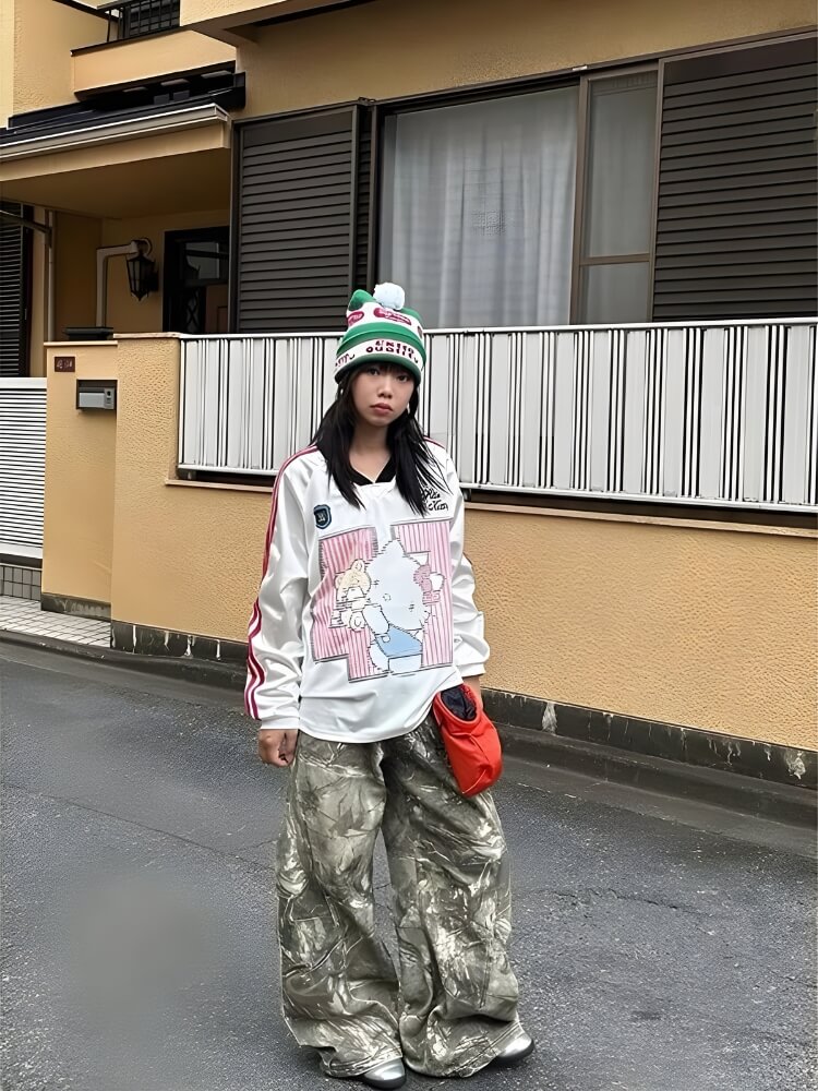 Y2K Camo Baggy Pants
