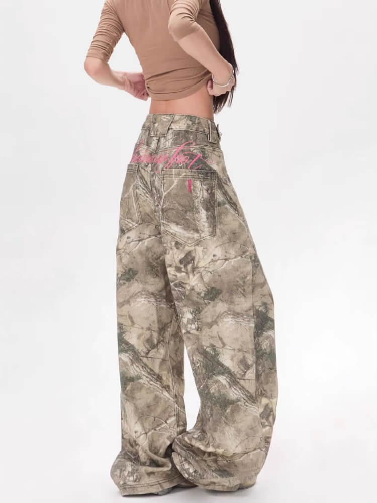 Y2K Camo Baggy Pants