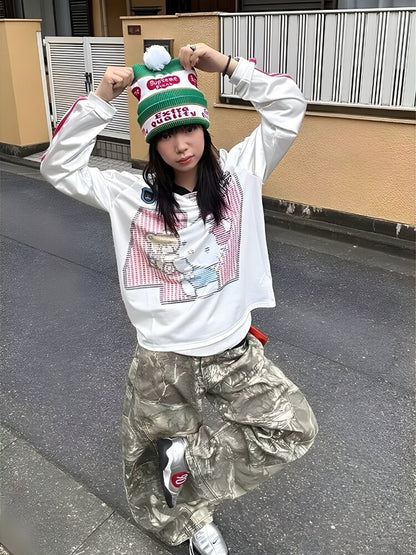 Y2K Camo Baggy Pants