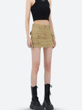 Cargo Denim Mini Skirt