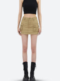 Cargo Denim Mini Skirt