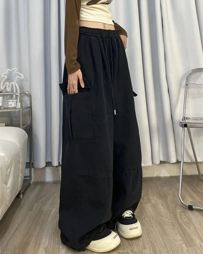 Y2K Cargo Drawstring Pants