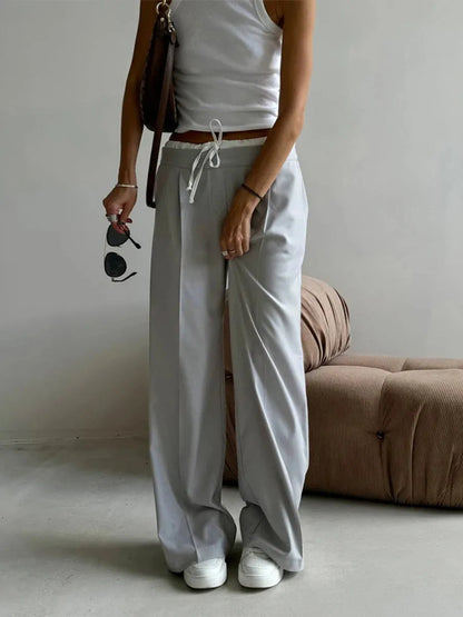 Y2K Casual Tailored Pants