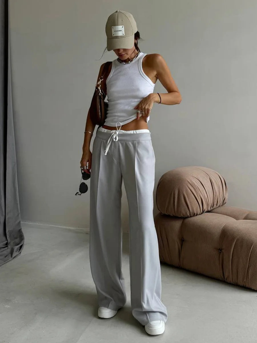 Y2K Casual Tailored Pants