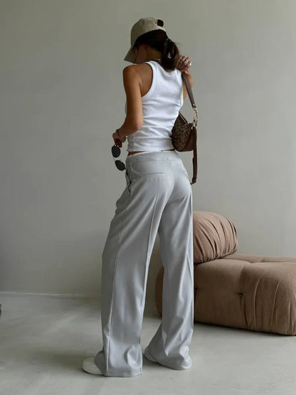Y2K Casual Tailored Pants