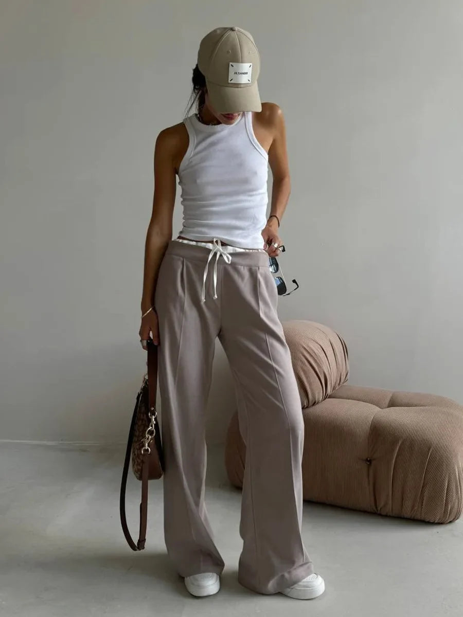 Y2K Casual Tailored Pants