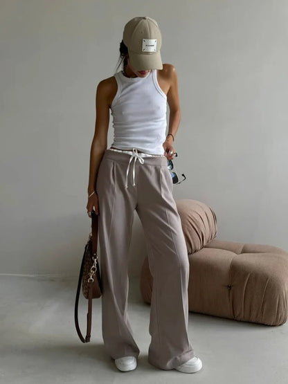 Y2K Casual Tailored Pants