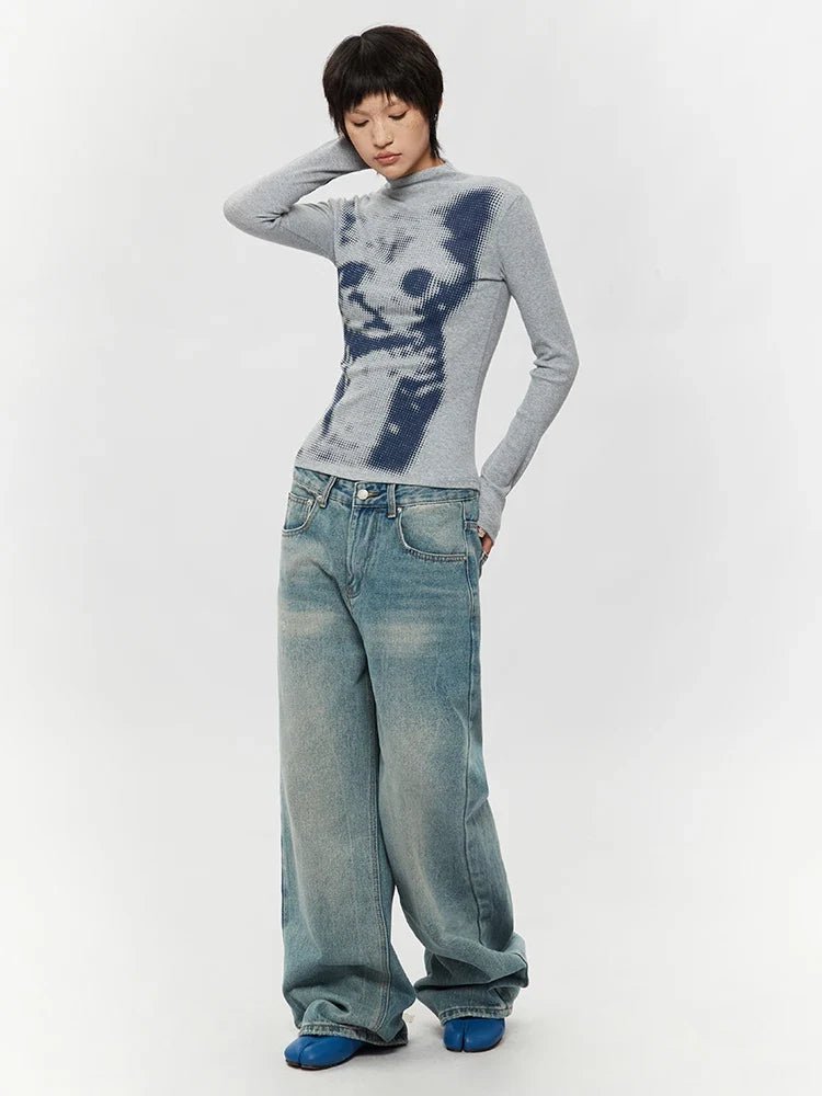 Y2K Cat High Neck Top
