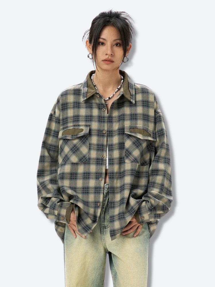 Y2K Checkered Shirt