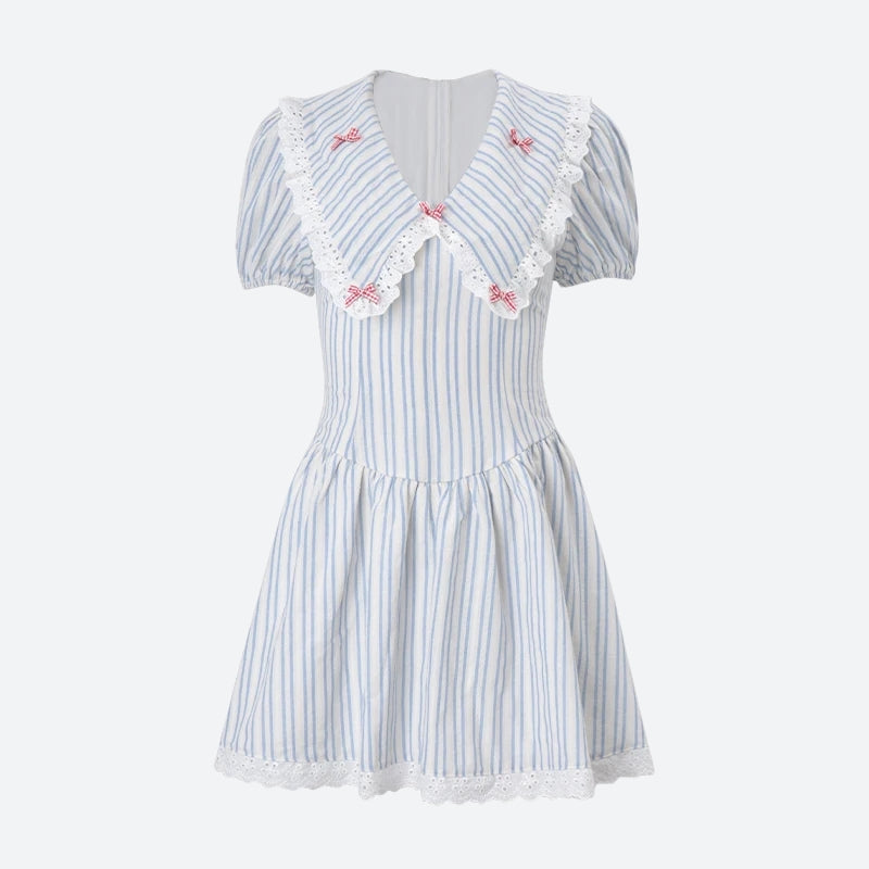 Y2K Chelsea Collar Mini Dress