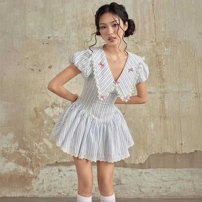 Y2K Chelsea Collar Mini Dress