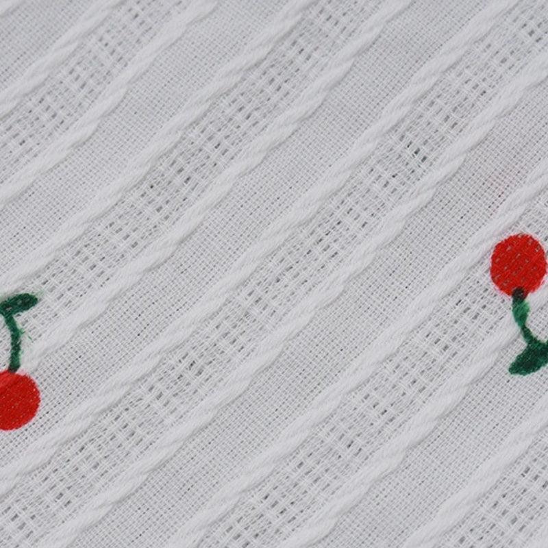Y2K Cherry Plunge Top