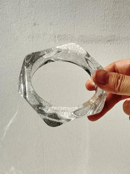 Y2K Clear Resin Bracelet
