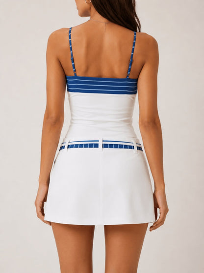 Y2K Coastal Top & Skort Two Piece Set