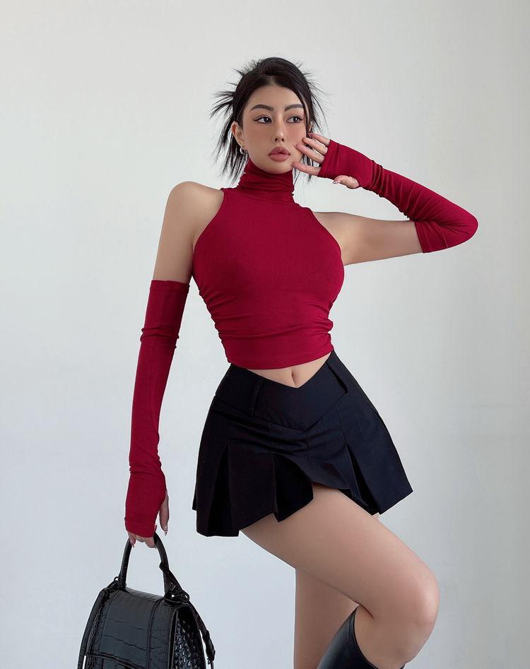 Y2K College Mini Skirt