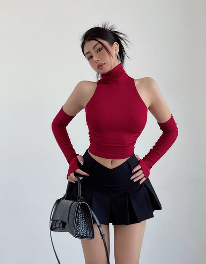 Y2K College Mini Skirt