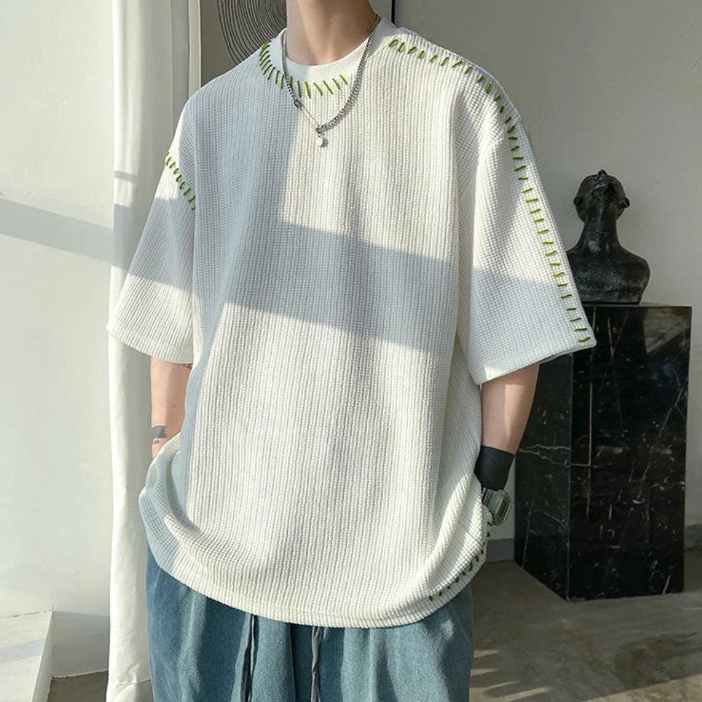 Y2K Contrast Stitch Tee
