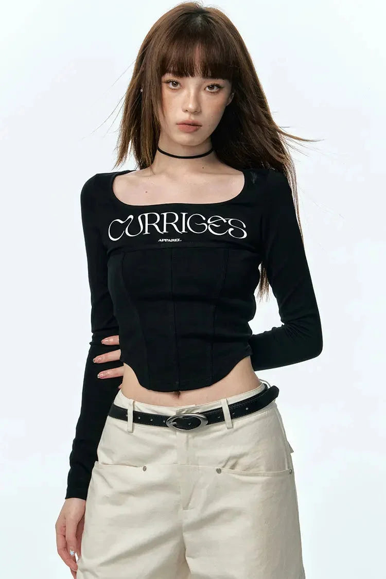Y2K Corset Crop Top