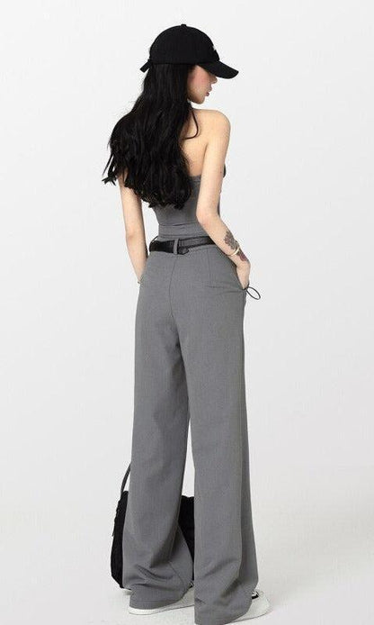 Y2K Corset Top & Wide Leg Pants Two Piece Set