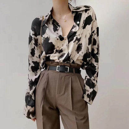 Y2K Cow Print Shirt