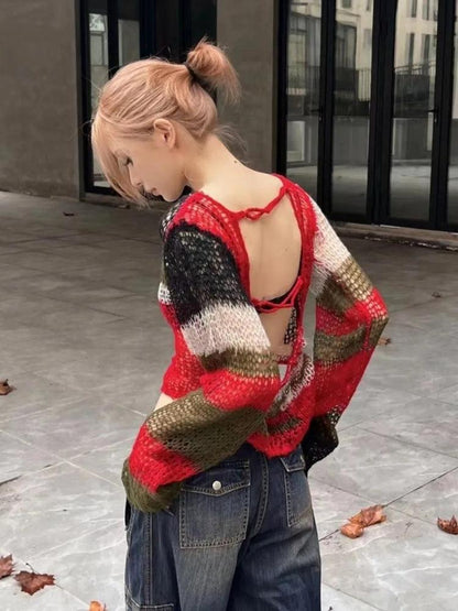 Y2K Crochet Sweater