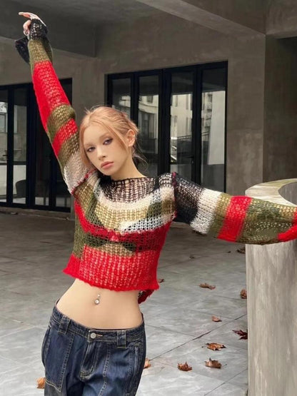 Y2K Crochet Sweater