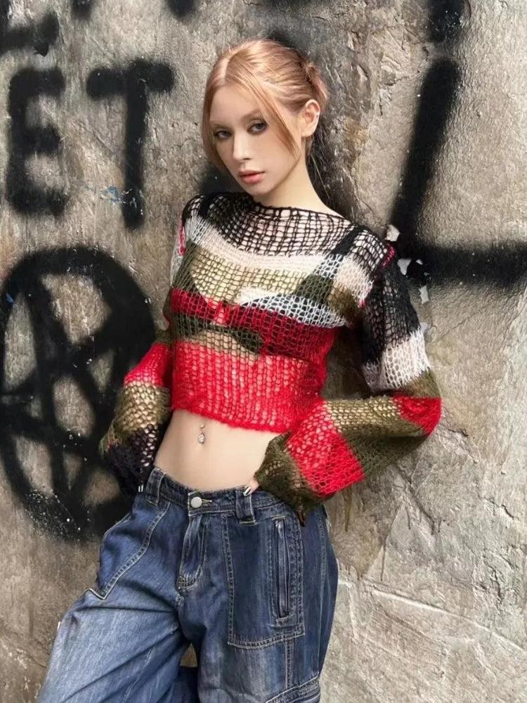 Y2K Crochet Sweater