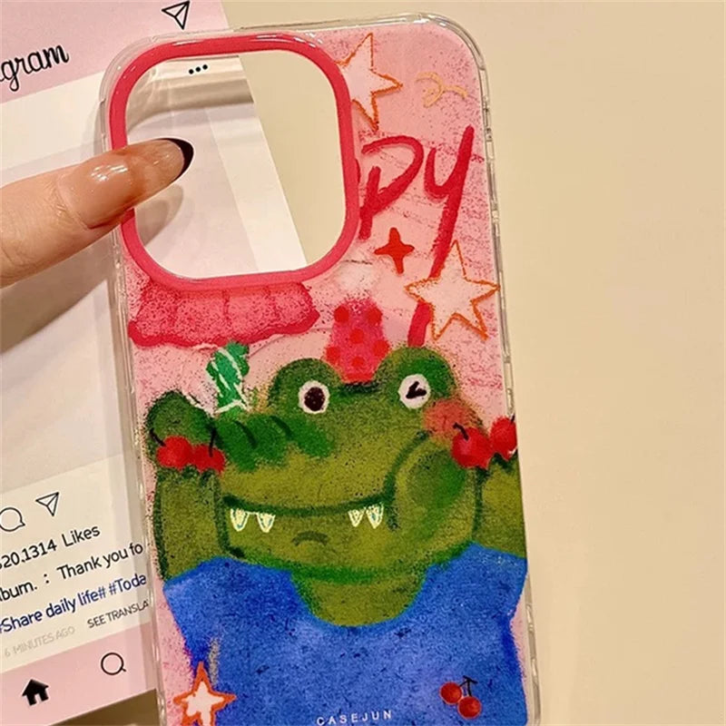 Y2K Crocodile Phone Case