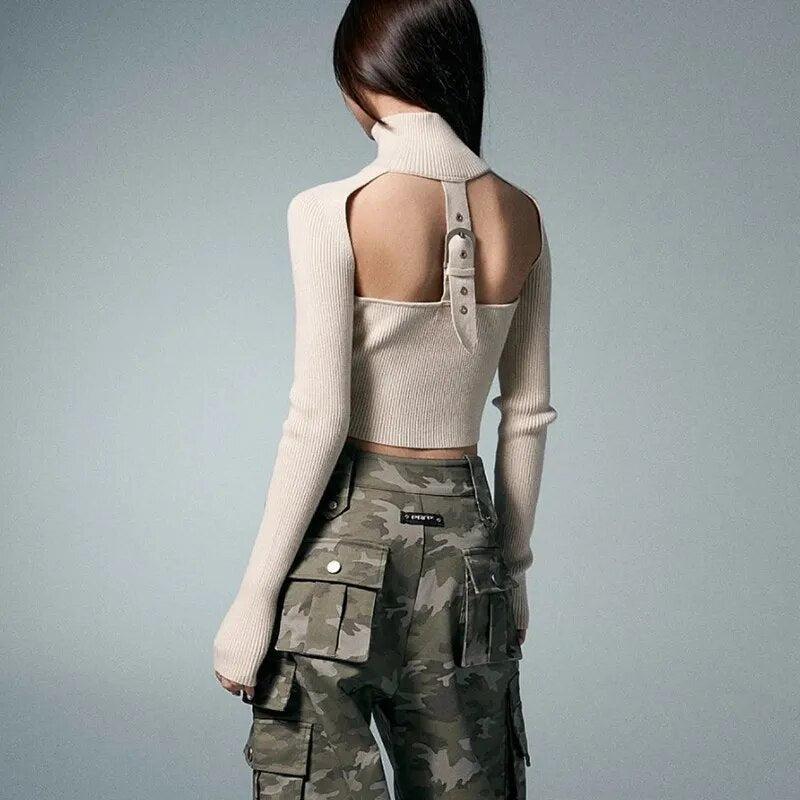 Y2K Cropped Cardigan