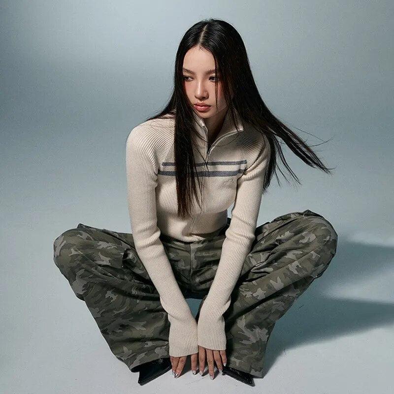 Y2K Cropped Cardigan