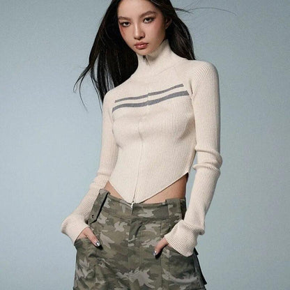 Y2K Cropped Cardigan
