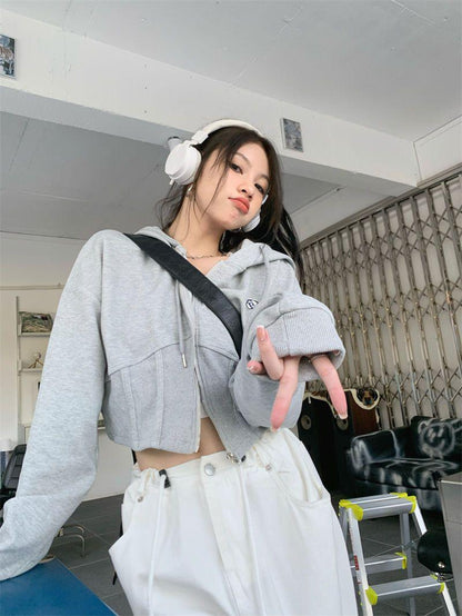 Y2K Cropped Hoodie