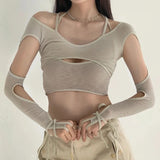 Cut-Out Crop Top