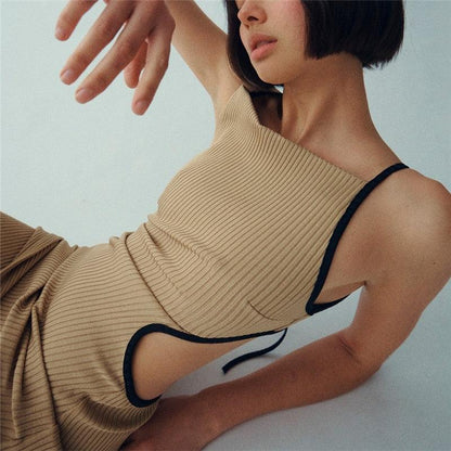 Y2K Cut Out Maxi Dress