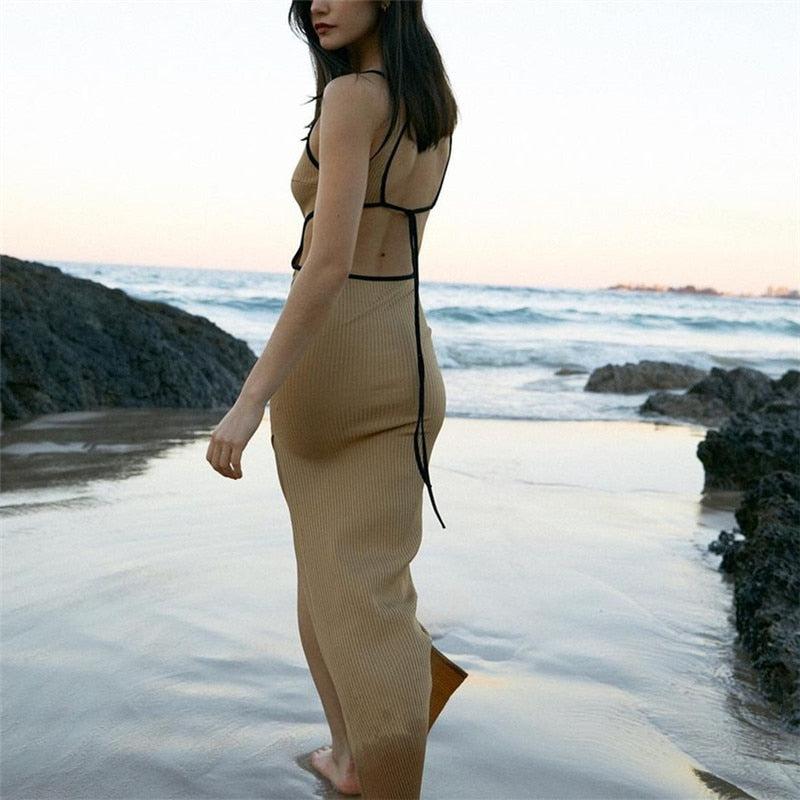Y2K Cut Out Maxi Dress