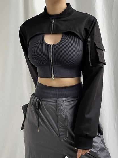 Y2K Cyber Bolero Jacket